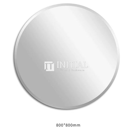 Bevel Edge Round Mirror, 5 Sizes , 800mm