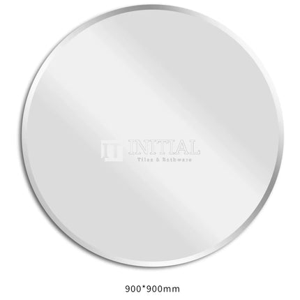 Bevel Edge Round Mirror, 5 Sizes , 900mm