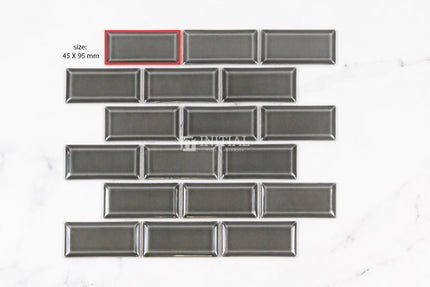 BRICKBOND BEVELLED GLOSS Ash Grey 291X295.5 ,