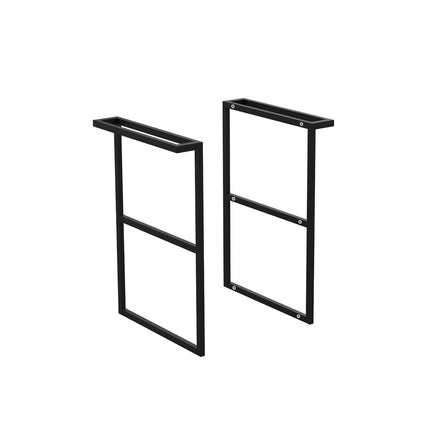 Fienza Amato Matte Black Twin Towel Rail Frame Side Panel Kit, 2 Towel Rail Panels ,