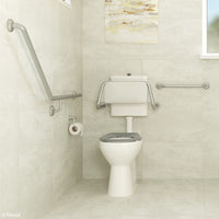 Fienza Accessible Toilet Care Kit 2 with Left Hand 40° Rail ,