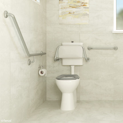 Fienza Accessible Toilet Care Kit 2 with Right Hand 40° Rail ,