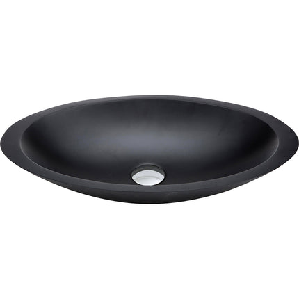 Fienza Bahama Matte Black Cast Stone Above Counter Basin ,