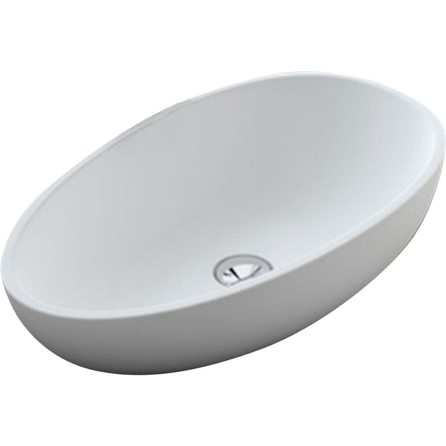 Fienza Bahama Mkii Matte White Cast Stone Above Counter Basin ,