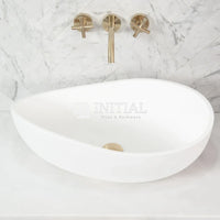 Wave Above Counter Basin, Oval, 600X370X210, Gloss White ,