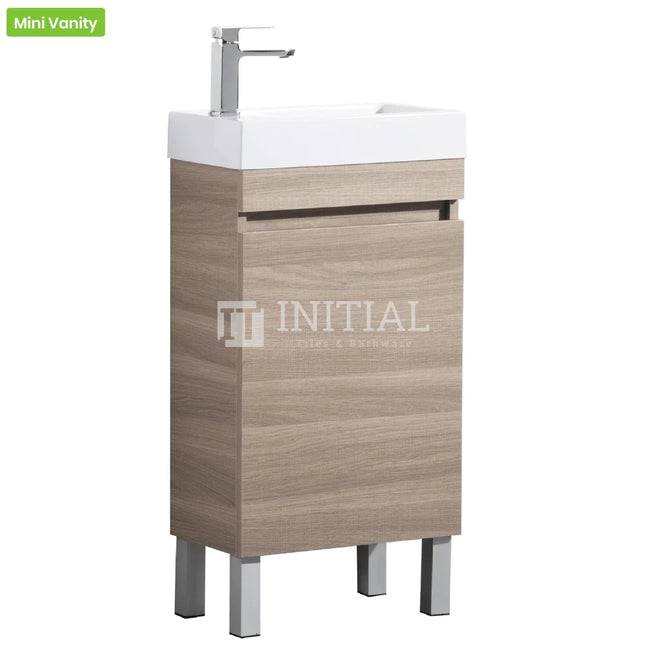 Essence Wood Grain Freestanding Floor Vanity with 1 Door Oak 450W X 860H X 250D ,