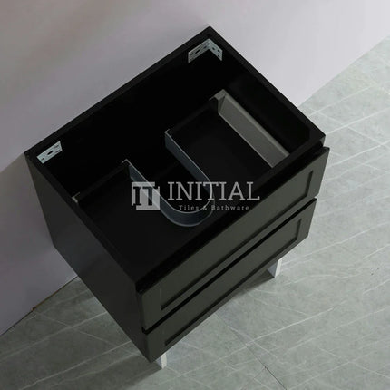 Fremantle Hampton Style Matte Black Wall Hung Vanity 590W X 450H X 560D ,