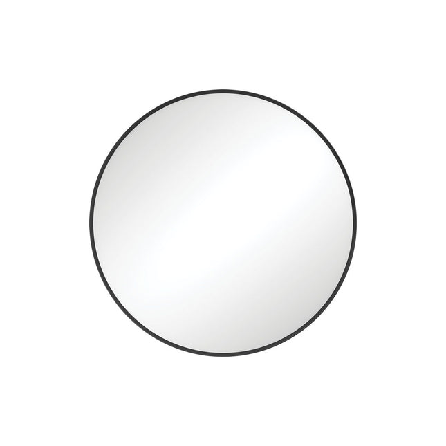 Fienza Reba Round Framed Mirror, Matte Black , 600mm