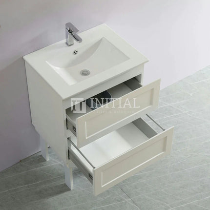 Fremantle Hampton Style Matte White Wall Hung Vanity 590W X 450H X 560D ,