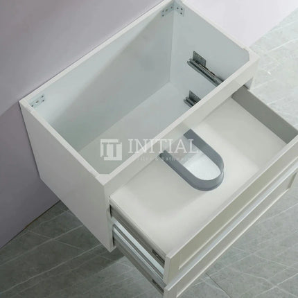 Fremantle Hampton Style Matte White Wall Hung Vanity 740W X 450H X 560D ,