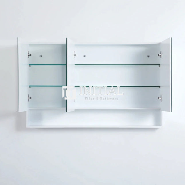 Fremantle 1200 Shaving Cabinet, Matte White, 3 Solid Doors ,