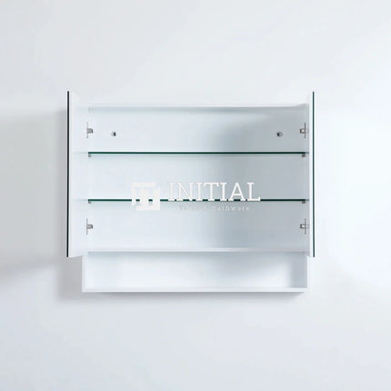Fremantle 900 Shaving Cabinet, Matte White, 2 Solid Doors ,