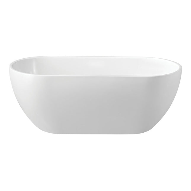 Fienza Koko 1500 Freestanding Acrylic Bathtub, Matte White ,