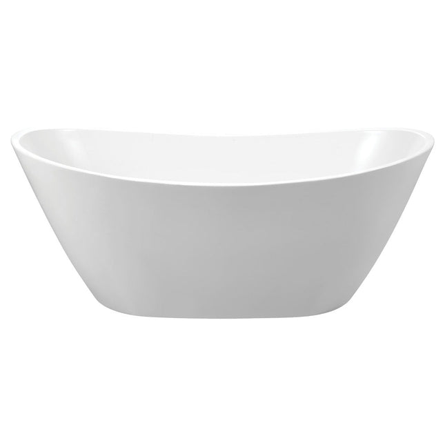 Fienza Paola 1500 Freestanding Acrylic Bathtub, Gloss White, Slim Edge ,