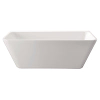 Fienza Delta 1500 Back To Wall Acrylic Bathtub, Gloss White ,