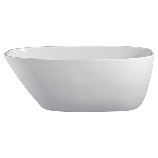 Fienza Athenia 1700 Freestanding Acrylic Bathtub, Gloss White, Slim Edge ,