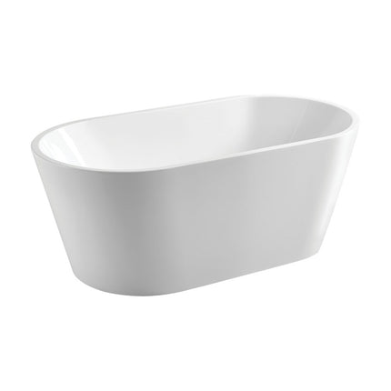 Fienza Empire 1400 Freestanding Acrylic Bathtub, Gloss White, Slim Edge ,