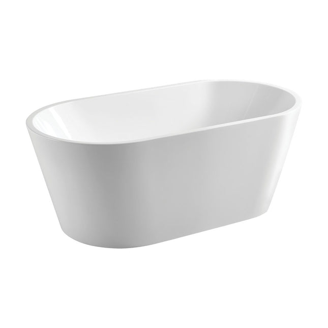 Fienza Empire 1400 Freestanding Acrylic Bathtub, Gloss White, Slim Edge ,