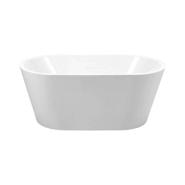 Fienza Empire 1400 Freestanding Acrylic Bathtub, Gloss White, Slim Edge ,