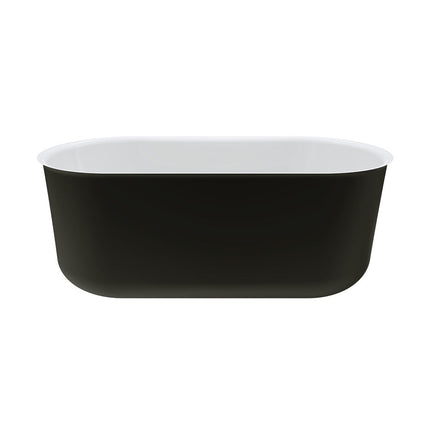 Fienza Windsor 1500 Freestanding Acrylic Bathtub, Matte Black ,