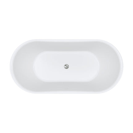 Fienza Windsor 1500 Freestanding Acrylic Bathtub, Gloss White ,