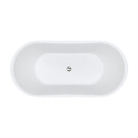 Fienza Windsor 1500 Freestanding Acrylic Bathtub, Gloss White ,
