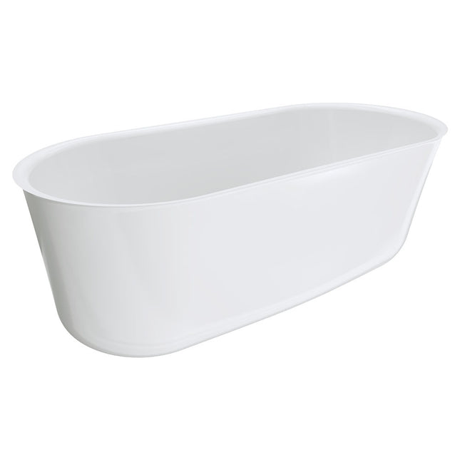 Fienza Windsor 1700 Freestanding Acrylic Bathtub, Gloss White ,