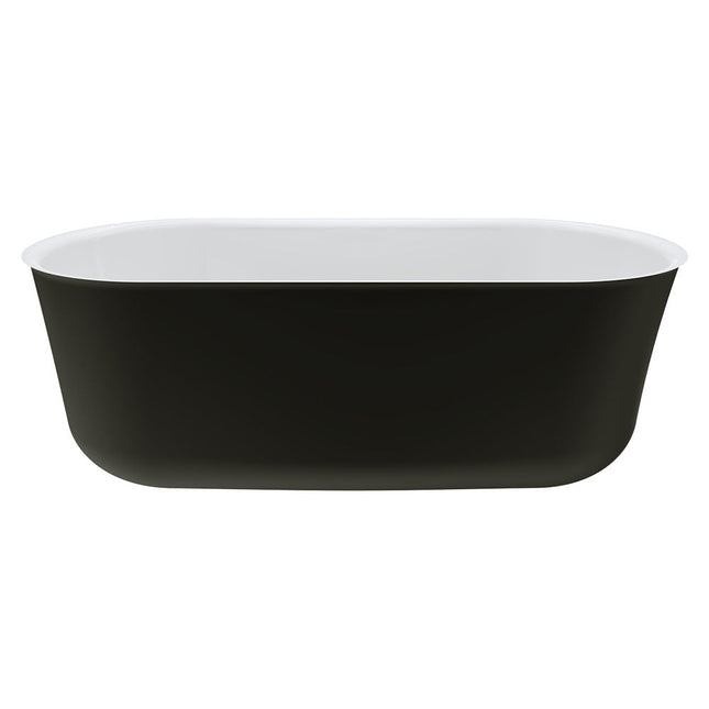 Fienza Windsor 1700 Freestanding Acrylic Bathtub, Matte Black ,