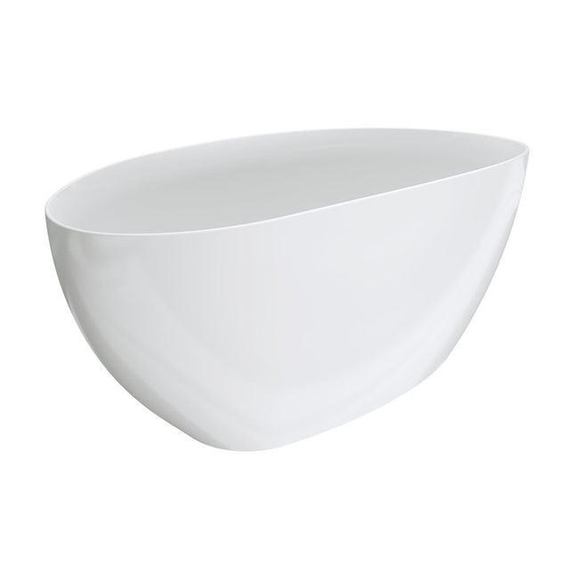 Fienza Dayo 1500 Freestanding Acrylic Bathtub, Gloss White ,