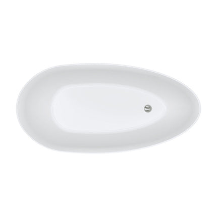 Fienza Dayo 1500 Freestanding Acrylic Bathtub, Gloss White ,