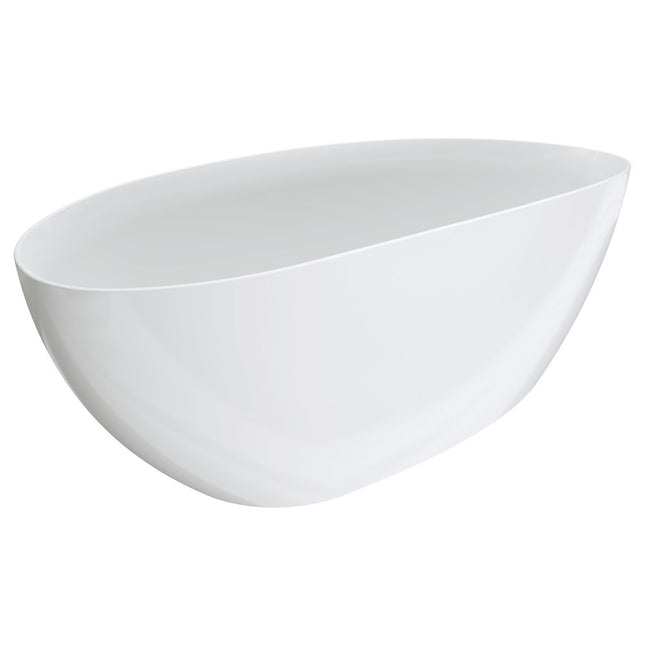 Fienza Dayo 1700 Freestanding Acrylic Bathtub, Gloss White ,