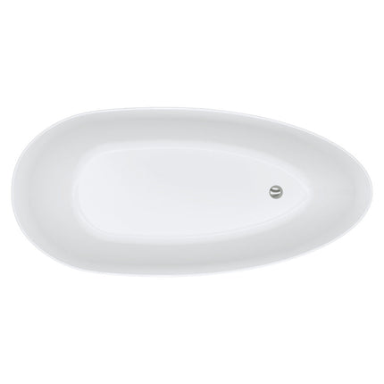 Fienza Dayo 1700 Freestanding Acrylic Bathtub, Gloss White ,