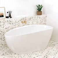 Fienza Dayo 1700 Freestanding Acrylic Bathtub, Gloss White ,