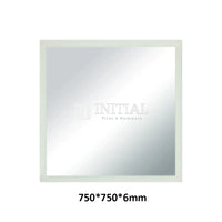 Frosted Edge Rectangular Mirror, 3 Sizes , 750mm