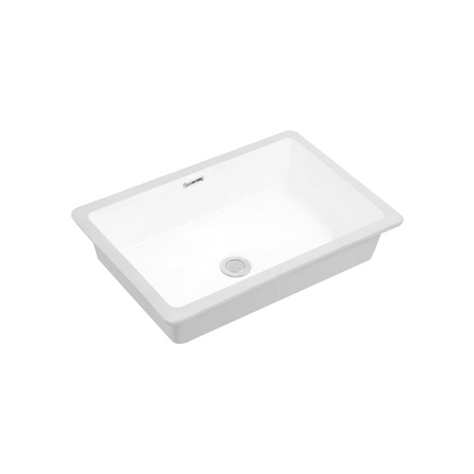 Gloss Rectangle Undermount / Counter Basin White 545X380X180 ,