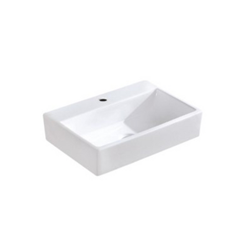 Gloss Rectangle Hand Wash Basin White 520X360X120 ,