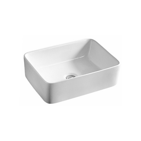 Gloss Rectangle Above Counter Basin White 475X375X130 ,