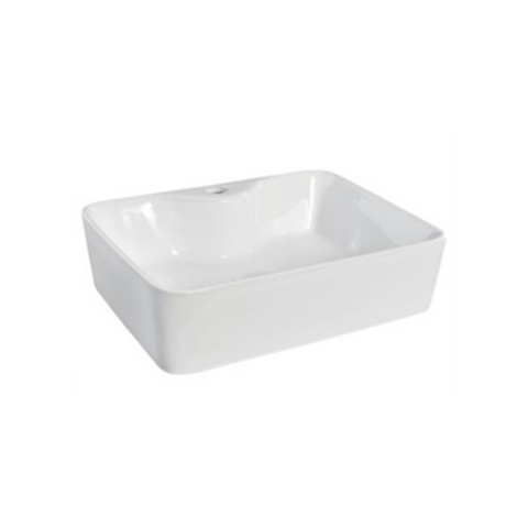 Gloss Rectangle Above Counter Basin White 480X375X135 ,