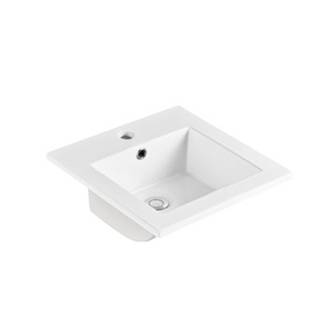 Gloss Square Insert Fine Ceramic Basin White 410X410X175 ,
