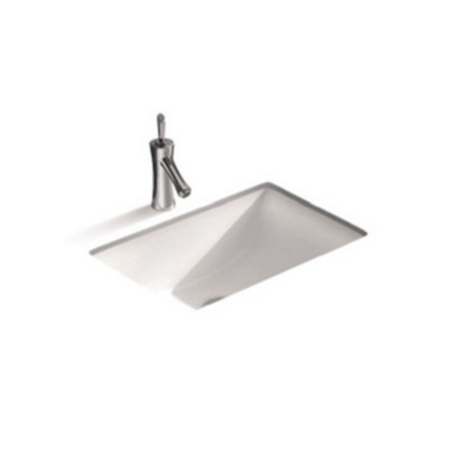 Gloss Rectangle Undermount / Counter Basin White 455X325X180 ,