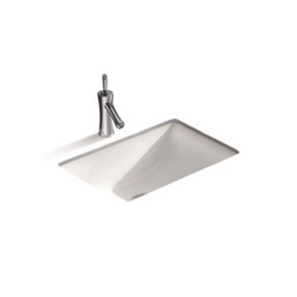 Gloss Rectangle Undermount / Counter Basin White 455X325X180 ,