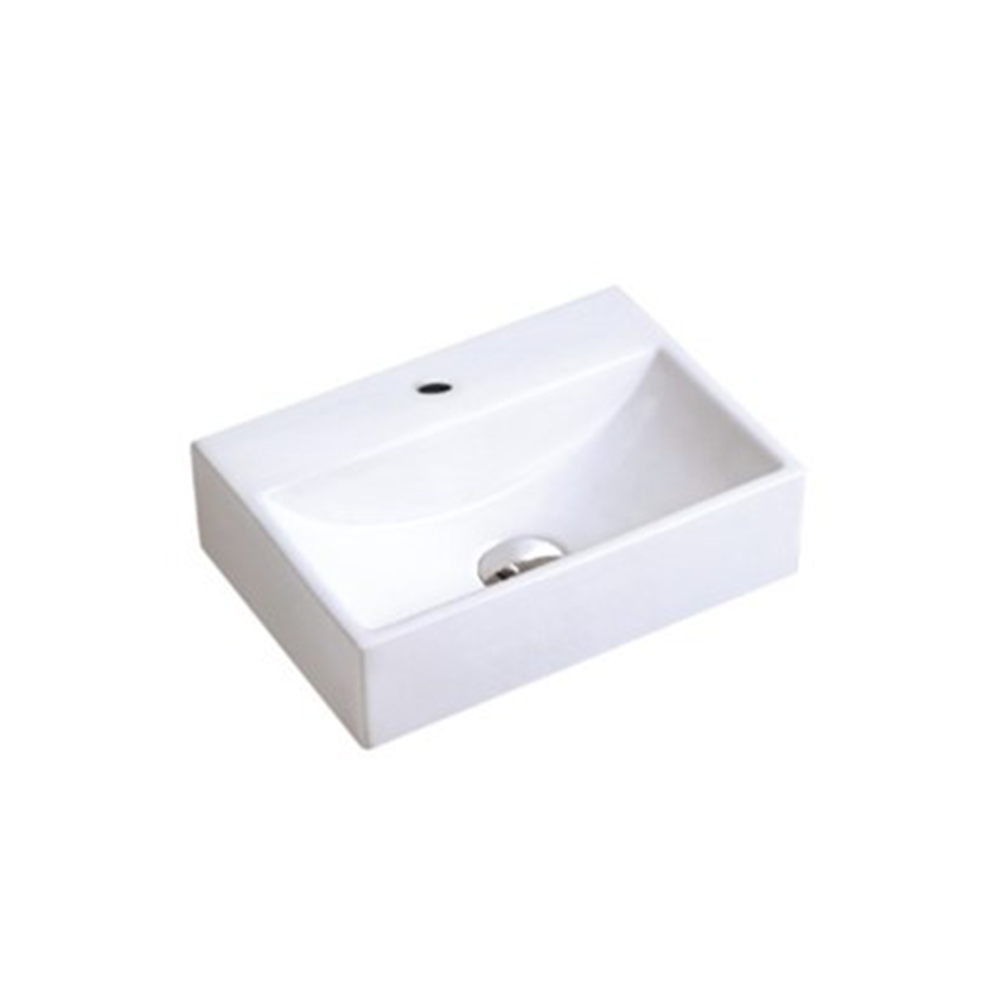 Gloss Rectangle Hand Wash Basin White 330X290X120 ,