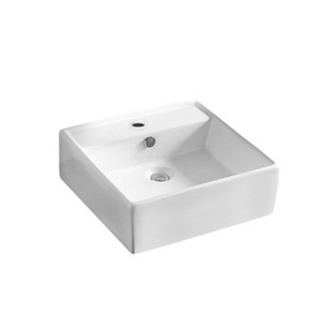Gloss Square Hand Wash Basin White 460X460X155 ,