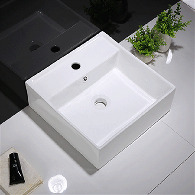 Gloss Square Hand Wash Basin White 375X375X130 ,