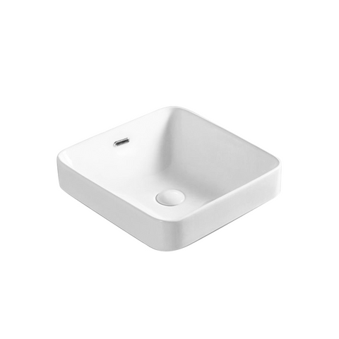 Gloss Square Insert Fine Ceramic Basin White 420X420X155 ,