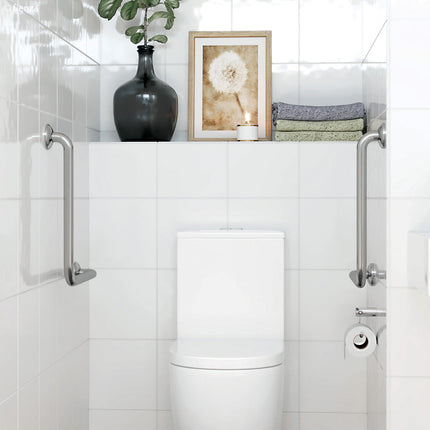 Fienza Care Ambulant 90° 450x450mm Stainless Steel Grab Rail ,