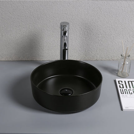 Matt Black Above Counter Basin 360x360x120 ,