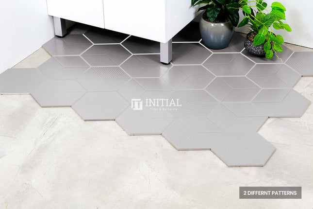 Modern look Tile Freestyle Hexagon Modern Grey Matt 200X230 ,