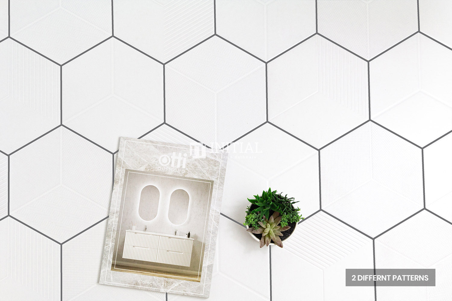 Modern look Tile Freestyle Hexagon Modern White Matt 200X230 ,