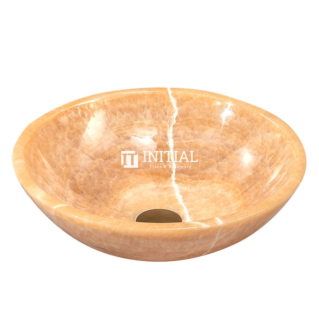 Round Above Counter Basin Onyx Surface Stone Basin 420x420x140 ,